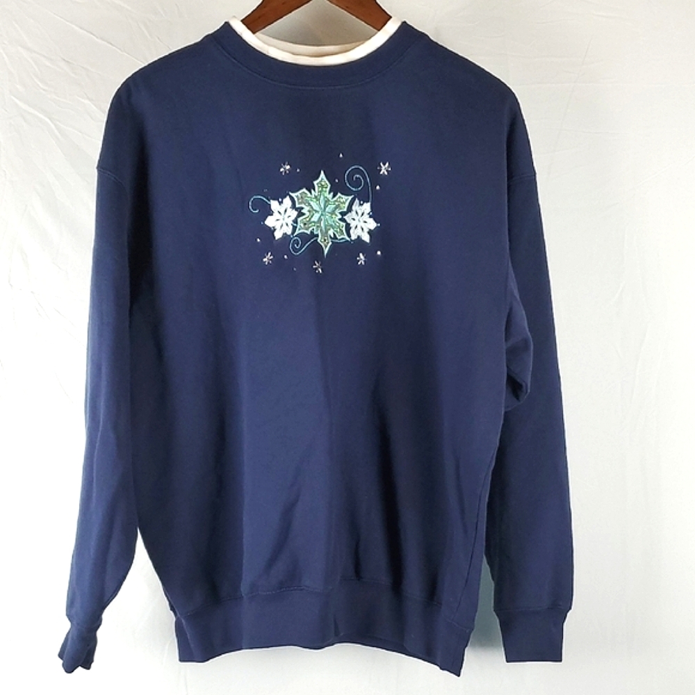 Vintage M&C Sportswear Granny Snowflake Sweatshirt